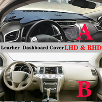 Dashboard Dash Mat Cover Leather Pad Sunshade Anti-UV Protect Carpet Car Accessories For Nissan Murano Z52 Z51 2009 - 2014- 2021