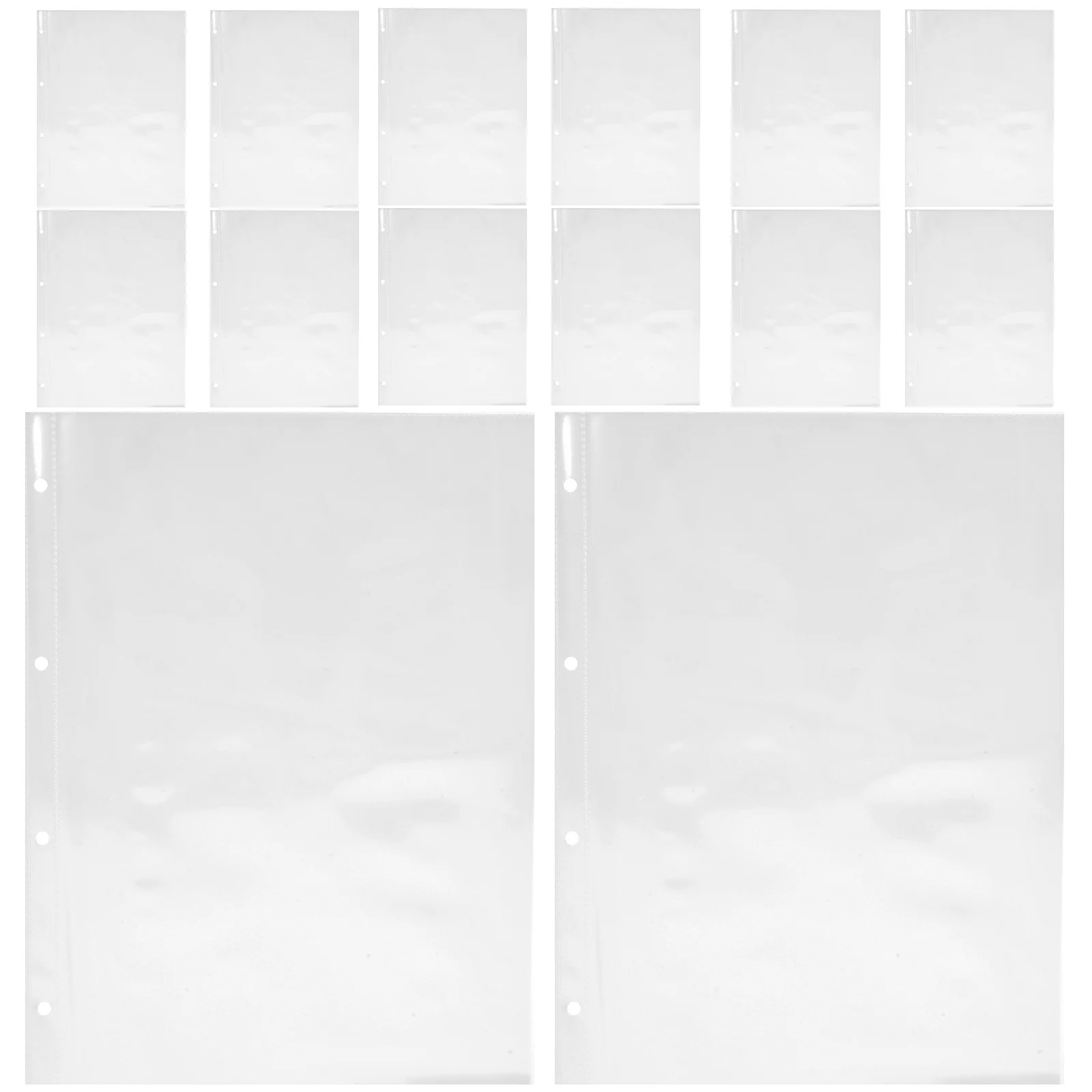 

30pcs Creative Protectors Binder Folders Work Document Folders Multifunctional Student File Pockets Clear Loose Leaf File