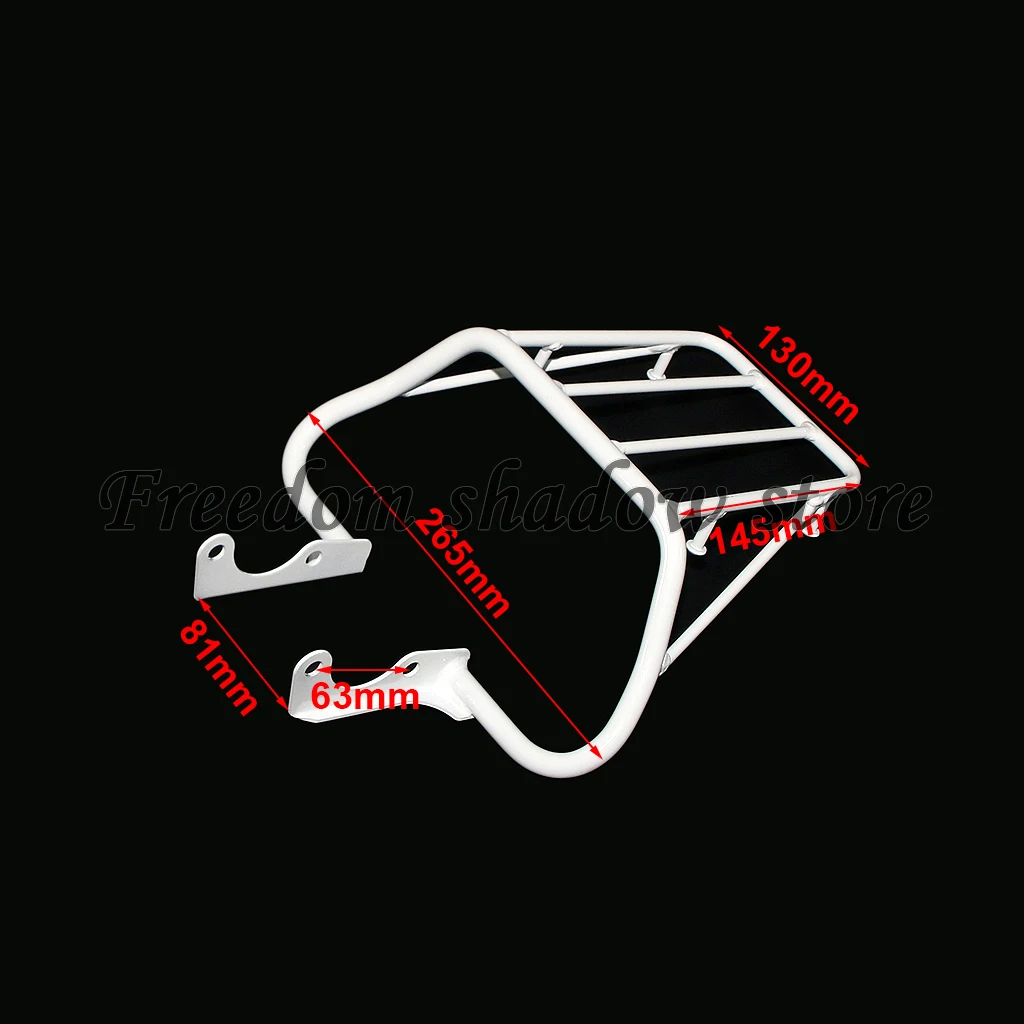 Motorcycle White Rear Rack Rear Luggage Rack Frame Bracket For Honda Monkey Bike Z50r Baja Skyteam Mini Bike