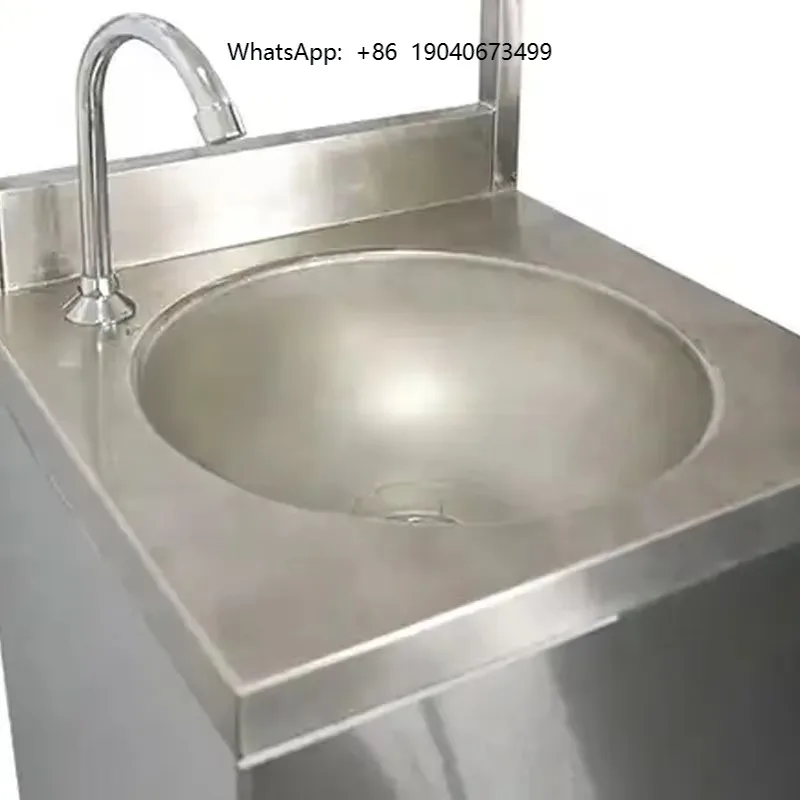 Hot-Selling Commercial Stainless Steel Kitchen Sink for Restaurants Foot-Pedal Hand Wash Basin cxl