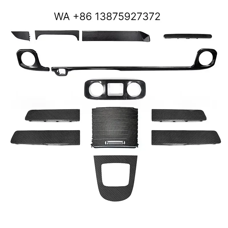 Wmwmnu for G Class W465 G63 G500 G450D Modified Dry Carbon Fiber Center Console Interior Kit
