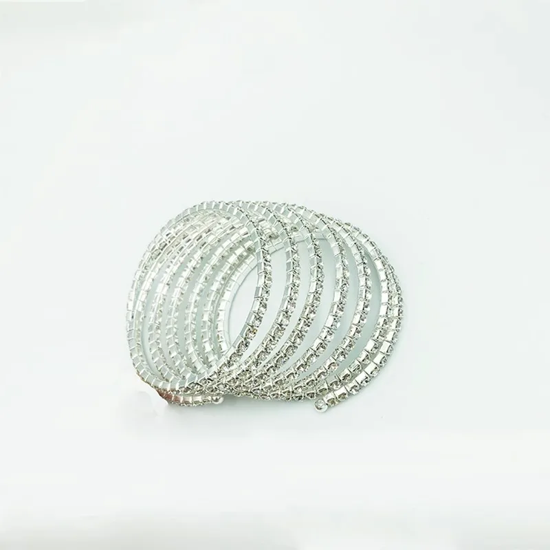 맞춤형 밸리 댄스 핸드 쥬얼리 성능 팔찌 긴 스트랩 스팽글 체인 라인 석 팔찌 액세서리 팔 체인