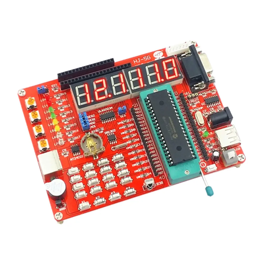 Development Learning Board PIC USB Programmable MCU Controller System Board Module PIC16F877A HJ-5G Experimental Platform