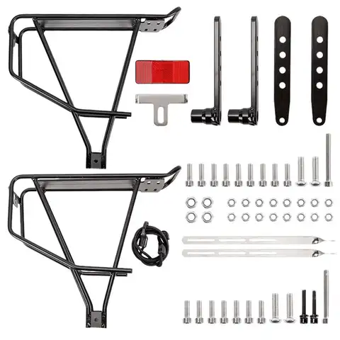 자전거 후면 랙 알루미늄 합금 자전거 짐 운반대 고하중 화물 랙 MTB 로드 자전거용 자전거 후면 랙