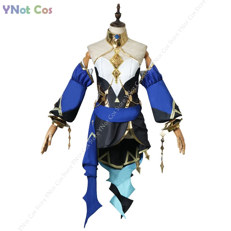 Layla Abito Cosplay Parrucca Costume Anime Dea Genshin Impact Costume Genshin Layla Abito Festa di Halloween Donna Gioco Abbigliamento