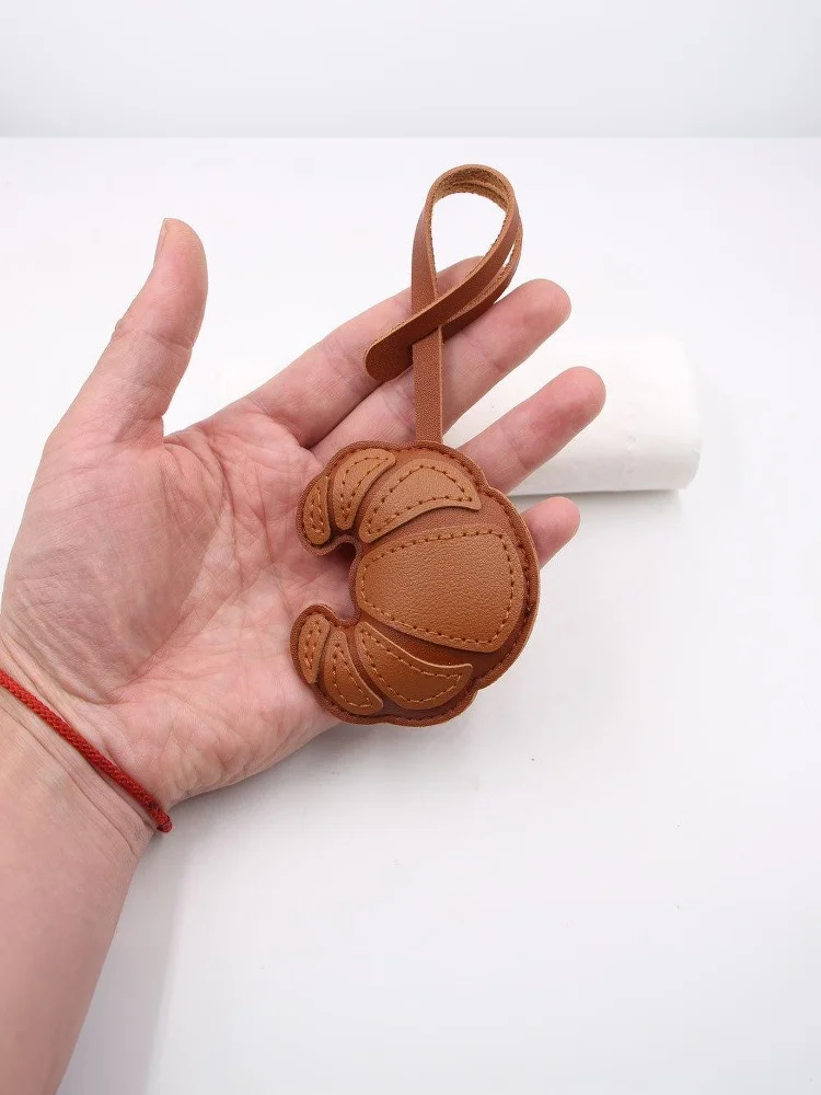 Croissant-förmiger Schlüsselanhänger, Croissant-Charm-Anhänger, Schlüsselring, Schmuck für Mädchen und Frauen, Geschenk, Taschendekoration – Detail 10