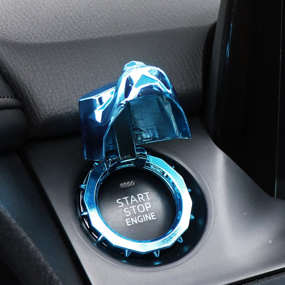 Bulldog Car One-click Start Hole Decoration Car Interior Accessories Car Dog Decoration Export Bulldog