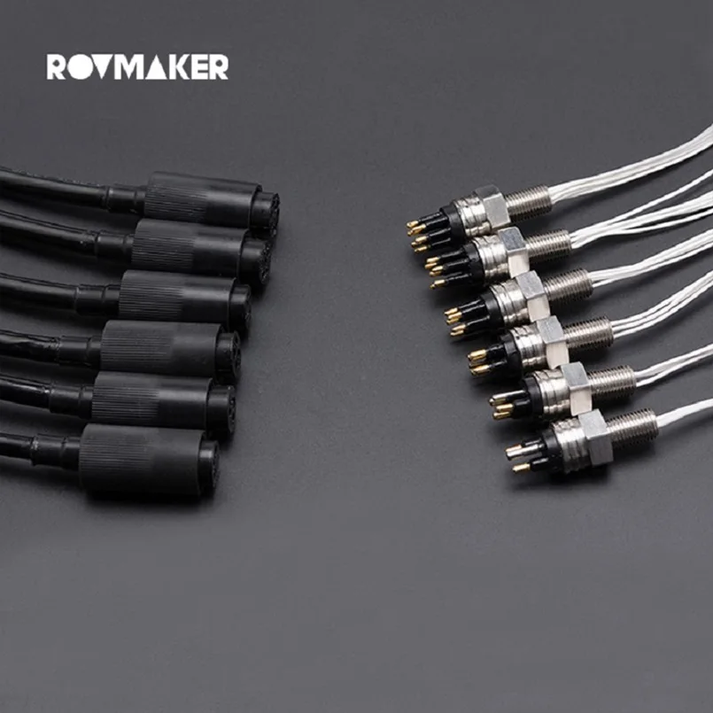Micro Circular MCBHM MCILF 400m Depth Waterproof Watertight Connector Male Socket Female Cable for Subcon ROV AUV AOV