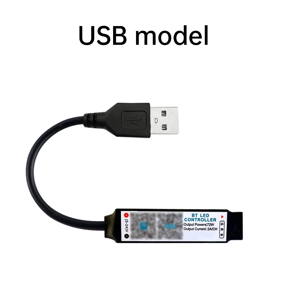 Kontroler Bluetooth Mini RGB LED Strip Smart Phone APP Pilot zdalnego sterowania dla DC 5-24V USB 5V RGB Taśma Światła ściemniania