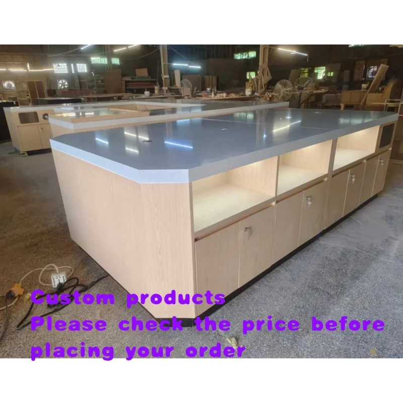 custom.Customized Display Cabinet Shelf Gas Station Shop Display Racks with Marble