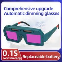 New auto-dimming welding goggles with replaceable lithium battery welding glasses for TIG MIG arc plasma cutting