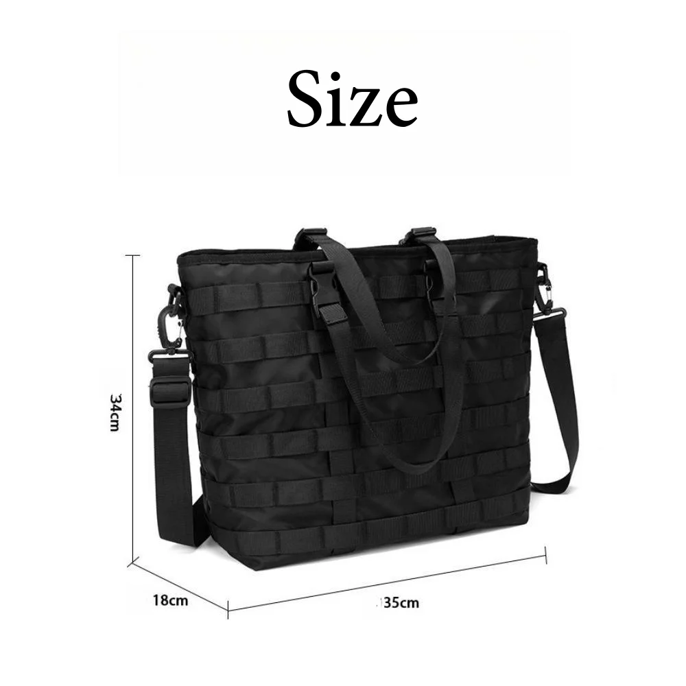 Unisex Crossbody Shoulder Bag Large Capacity Man Handbag High Capacity Student Bookbag Casual Tote Messenger Bag Travel Bag 2024