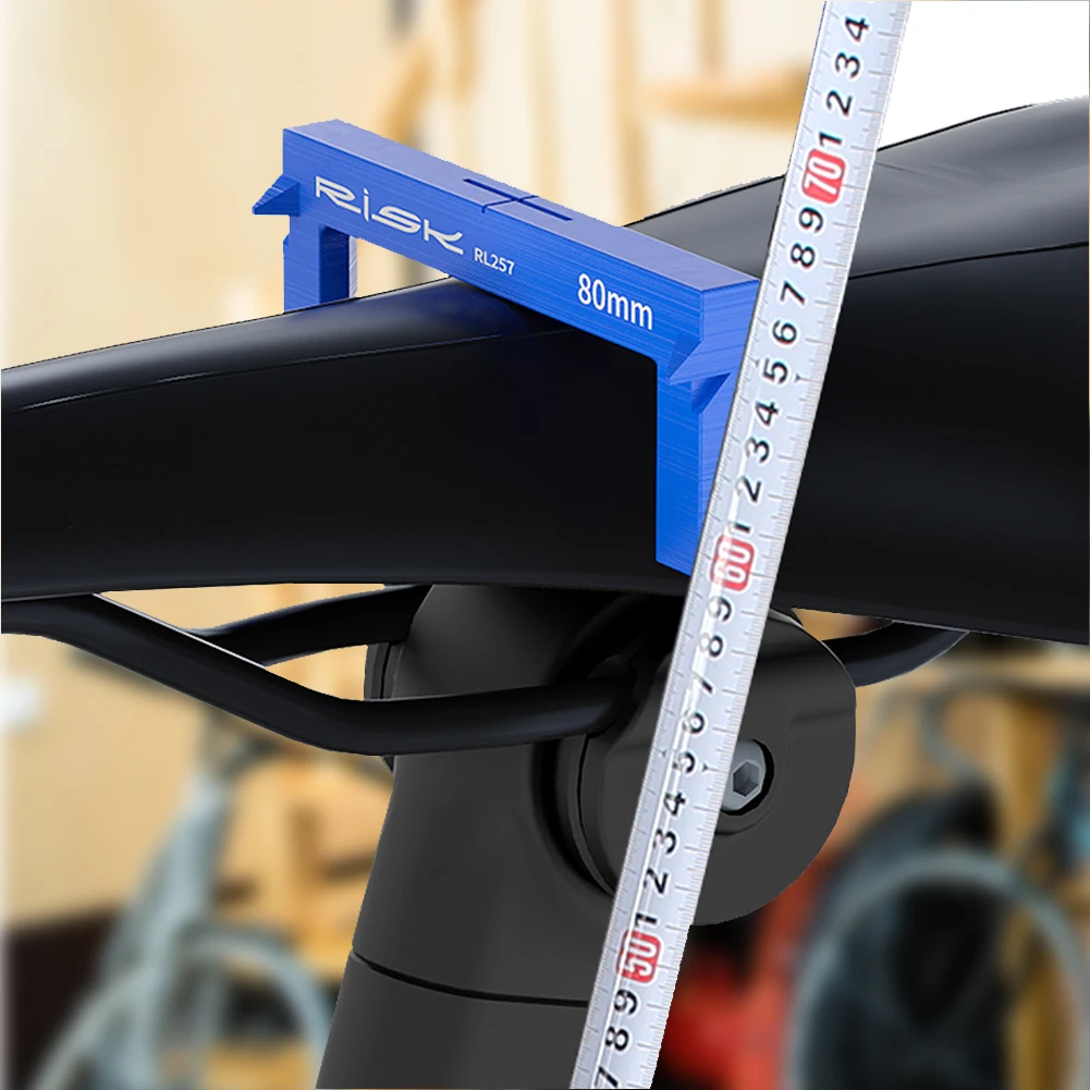 Bike Seat Height Measuring Tool Saddle Positioning Tools Bicycle Seat Cushion Height Measuring Tool for Mountain Road Bicycle