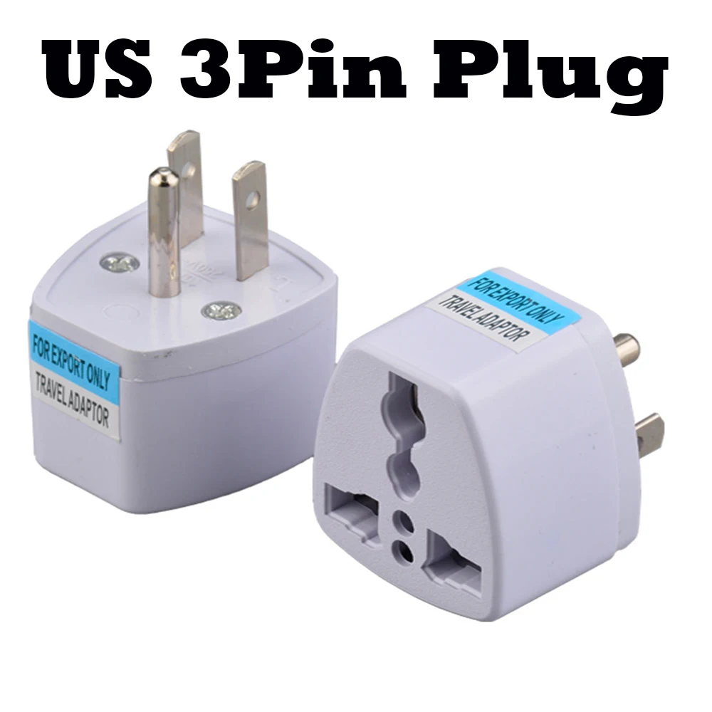 2pcs Universal EU US AU UK Socket Adapter Plug Converter German France South Africa India Russia Brazil Travel Adaptor Plug 10A
