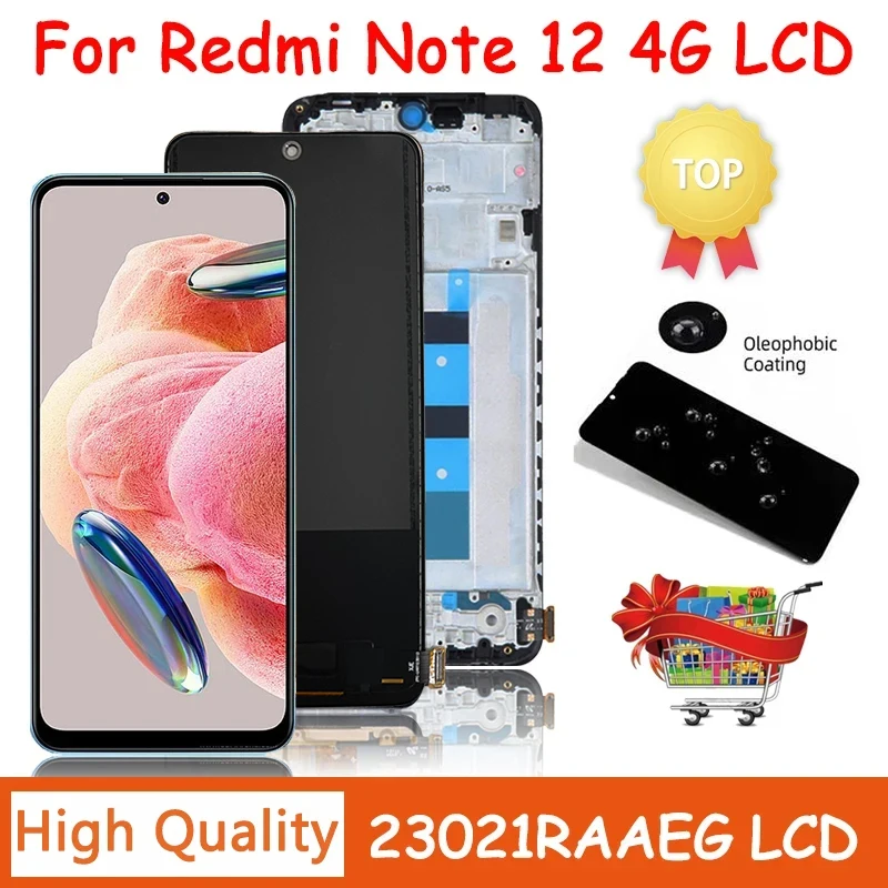 23021RAAEG 23021RAA2Y Note12 Display for Xiaomi Redmi Note 12 4G lcd display screen digitizer Assembly Replacement Repair Parts