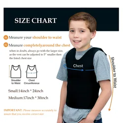 Gilet sensoriale a pressione profonda per bambini Gilet di compressione comfort per autismo Iperaattività Elaborazione dell'umore Disturbi Traspirante