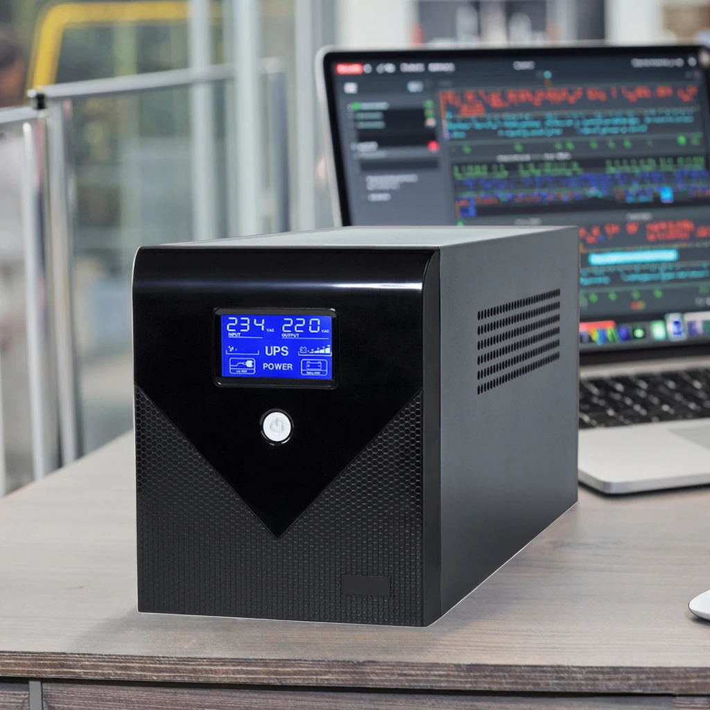 Hott  Protection Mini Tower Standby UPS 600VA 1000 VA Battery Backup for Computer Modem  Easy Installation
