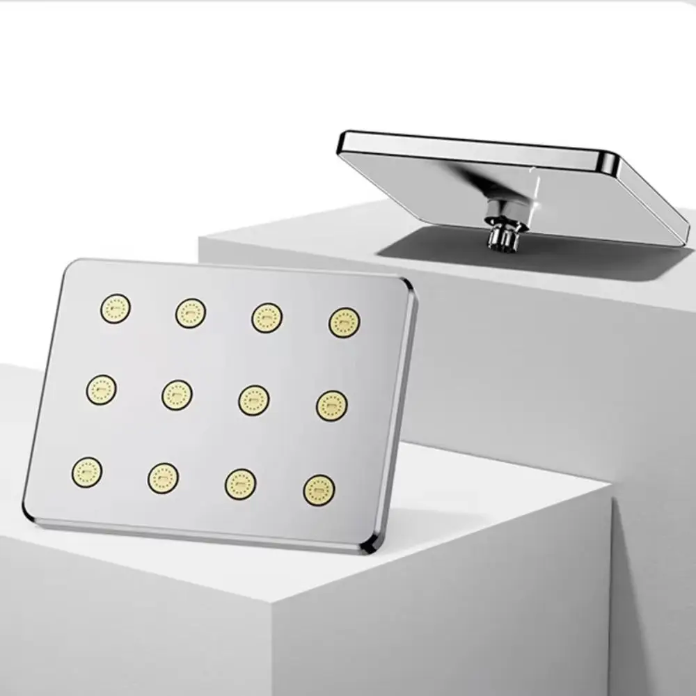 

4inch/10inch Size Rain Shower Head Small Waist Design Stainless Steel Material Pressurized Shower Head Anti-blocking Technology