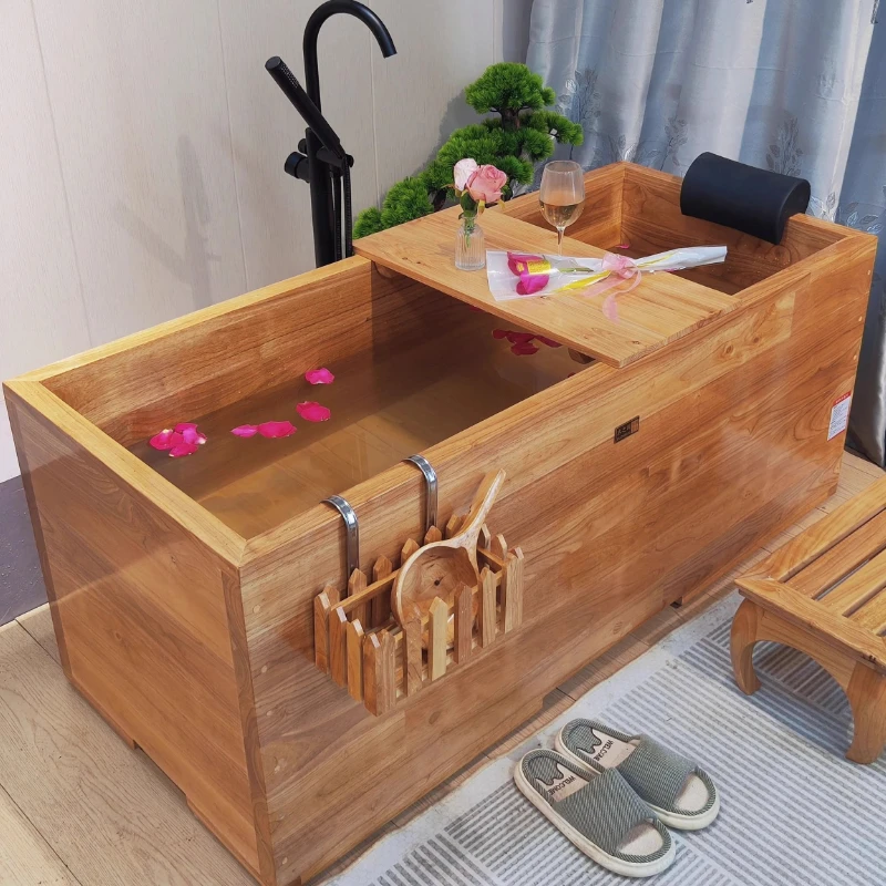 

Oak barrel adult bath household solid wood bath adult