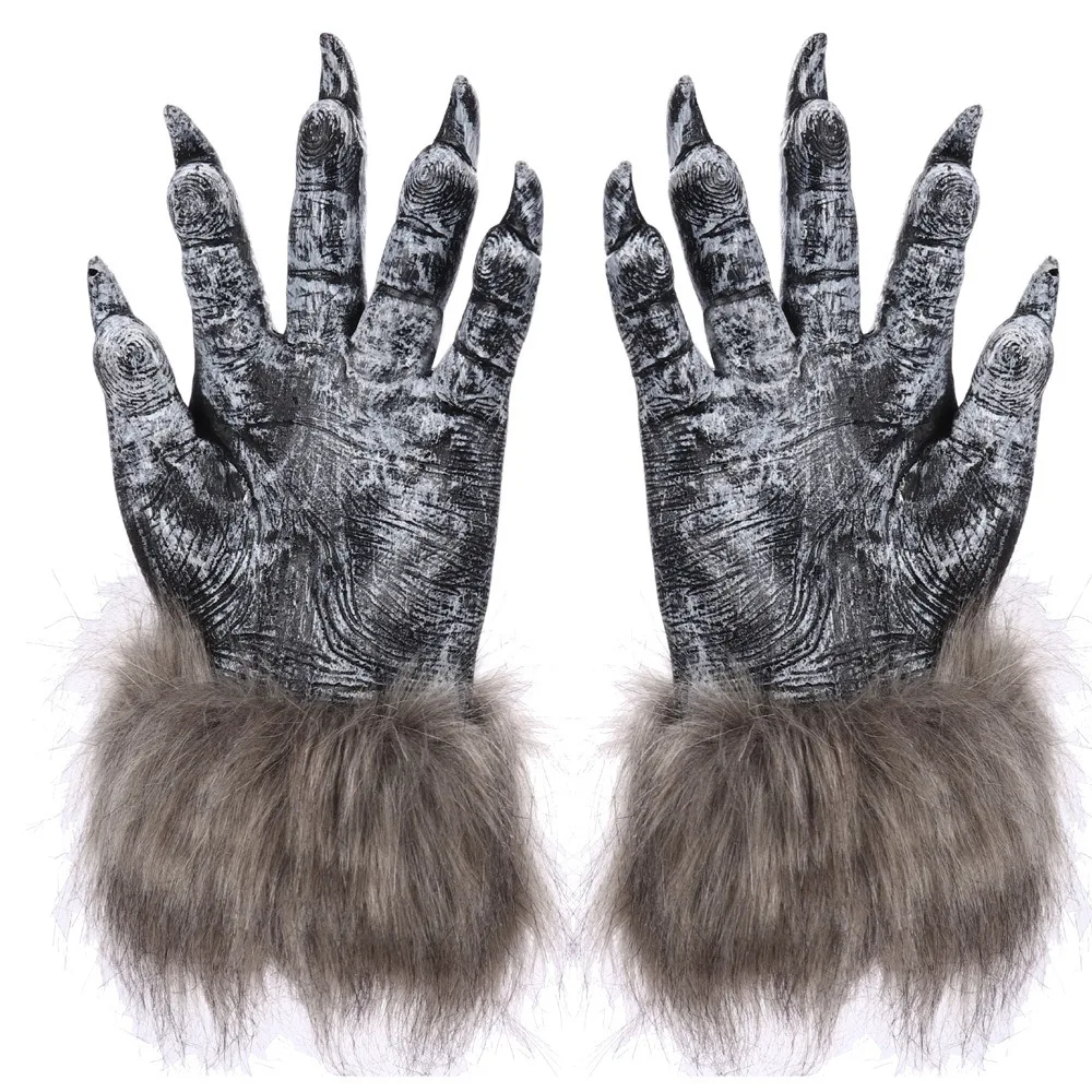 

Halloween Werewolf Glove Claws Horror Ghost Festival Party Dress Up Gloves Trick Or Treat Happy Halloween Day Gift 2025