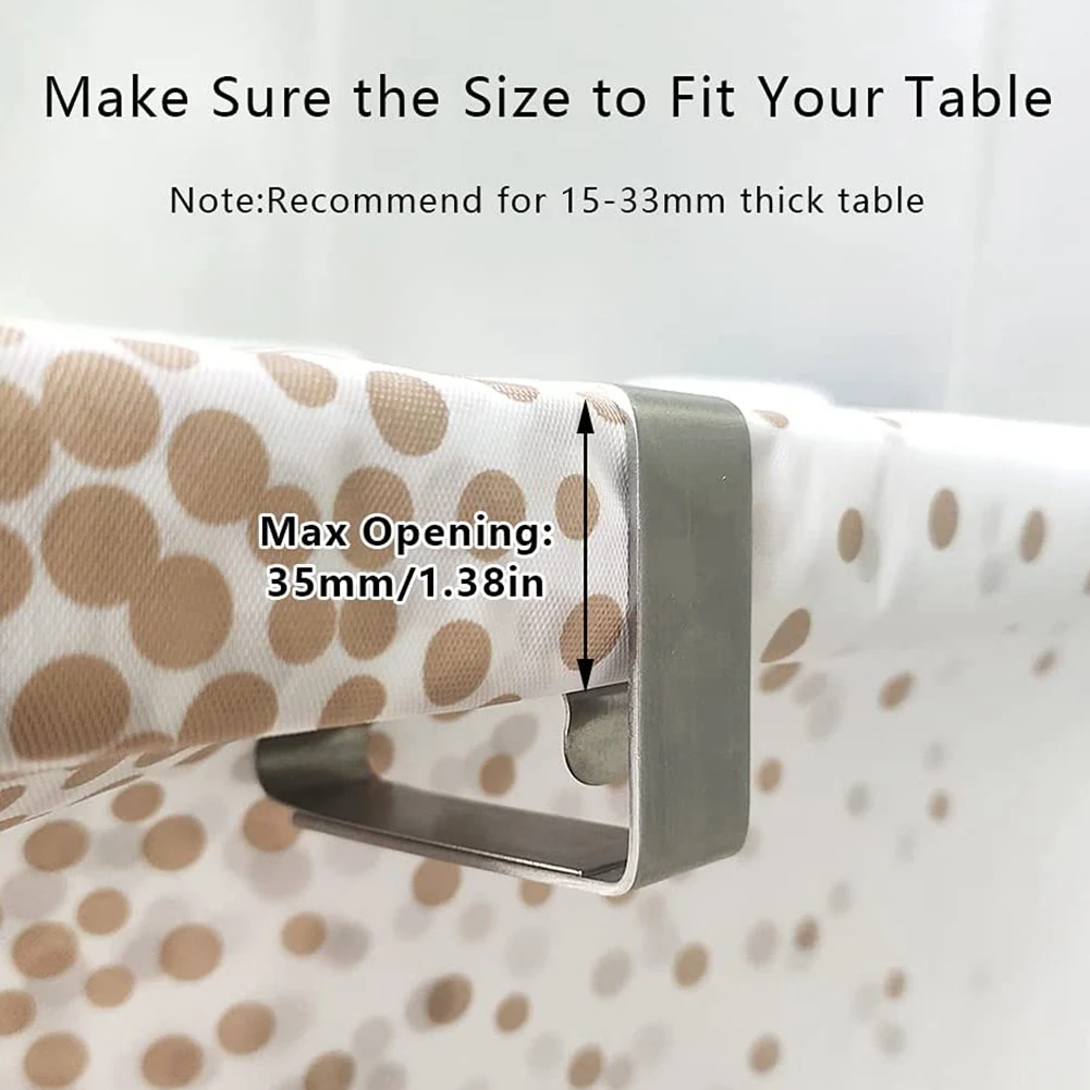 AA89-8 Confezione clip per tovaglie Clip per tavolo da picnic, Morsetti per copertura tovaglia a foglia, Supporti per tovaglie per picnic Matrimoni Festa