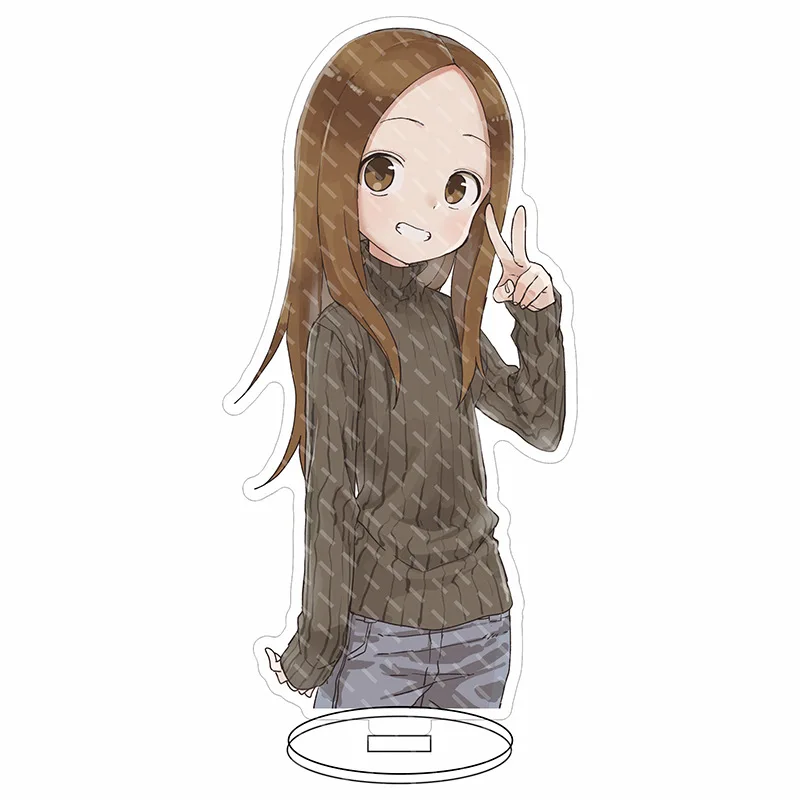 16CM Anime Figure Teasing Master Takagi-san Nishikata Takagi Cos Acrylic Stand Ornaments Cute Chrismas Gifts