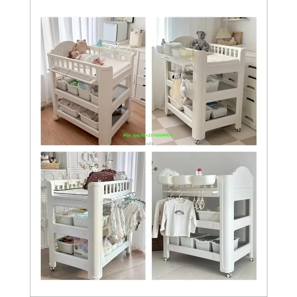 Diaper table Touch nursing table Change bed Movable children's bath Multifunctional bed