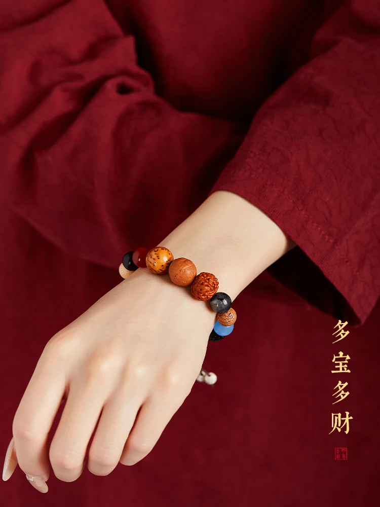 

18 seed bracelet holding eighteen seed string Bodhi bracelet girl eighteen sons Duo Bao Buddha bead bracelet female amulet male