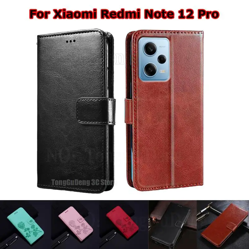 

Wallet Case For Redmi Note 12 Pro Plus 12+ Funda Coque Flip Cover For Carcasa Xiaomi Redmi Note12 Explorer Etui with Card Pocket