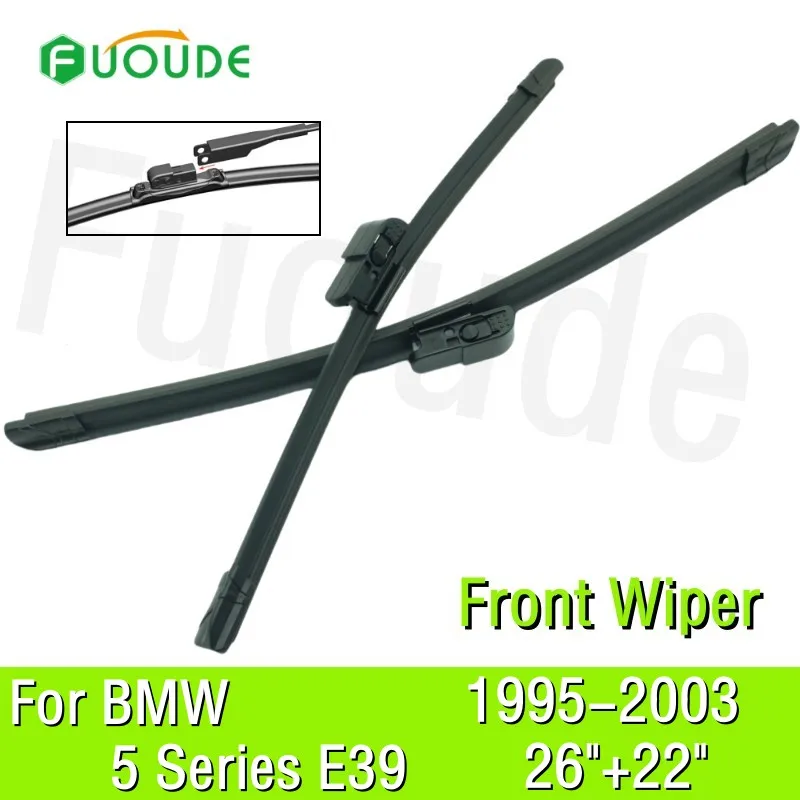 

Wiper Blade For BMW 5 Series E39 26"+22" Car Windshield Windscreen Rubber 1995 1997 1998 1999 2000 2001 2002 2003