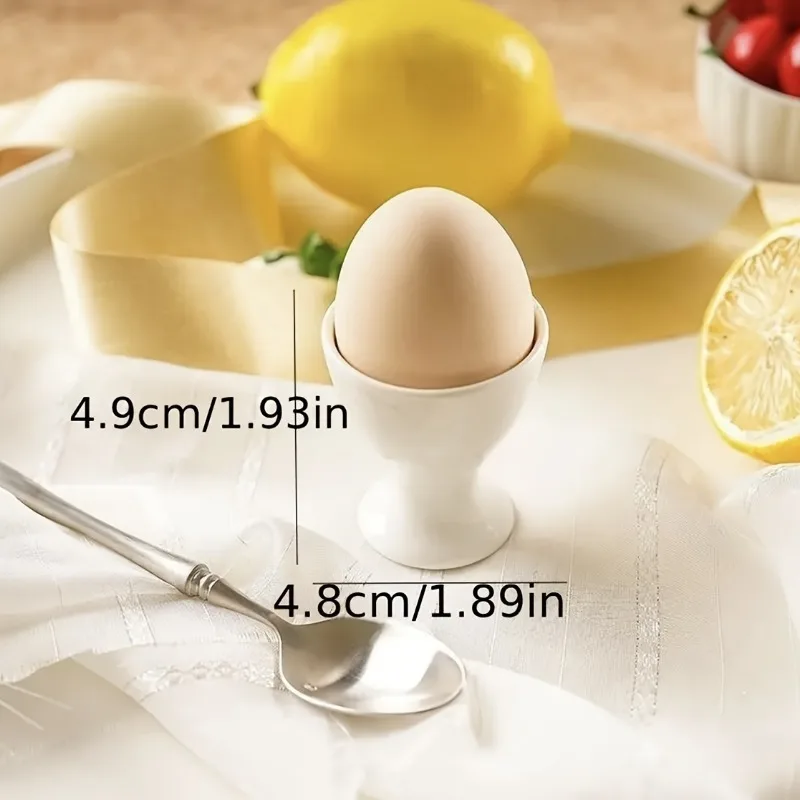 2pcs European Style Egg Cups - Durable Plastic, Perfect for Breakfast & Dining Decor
