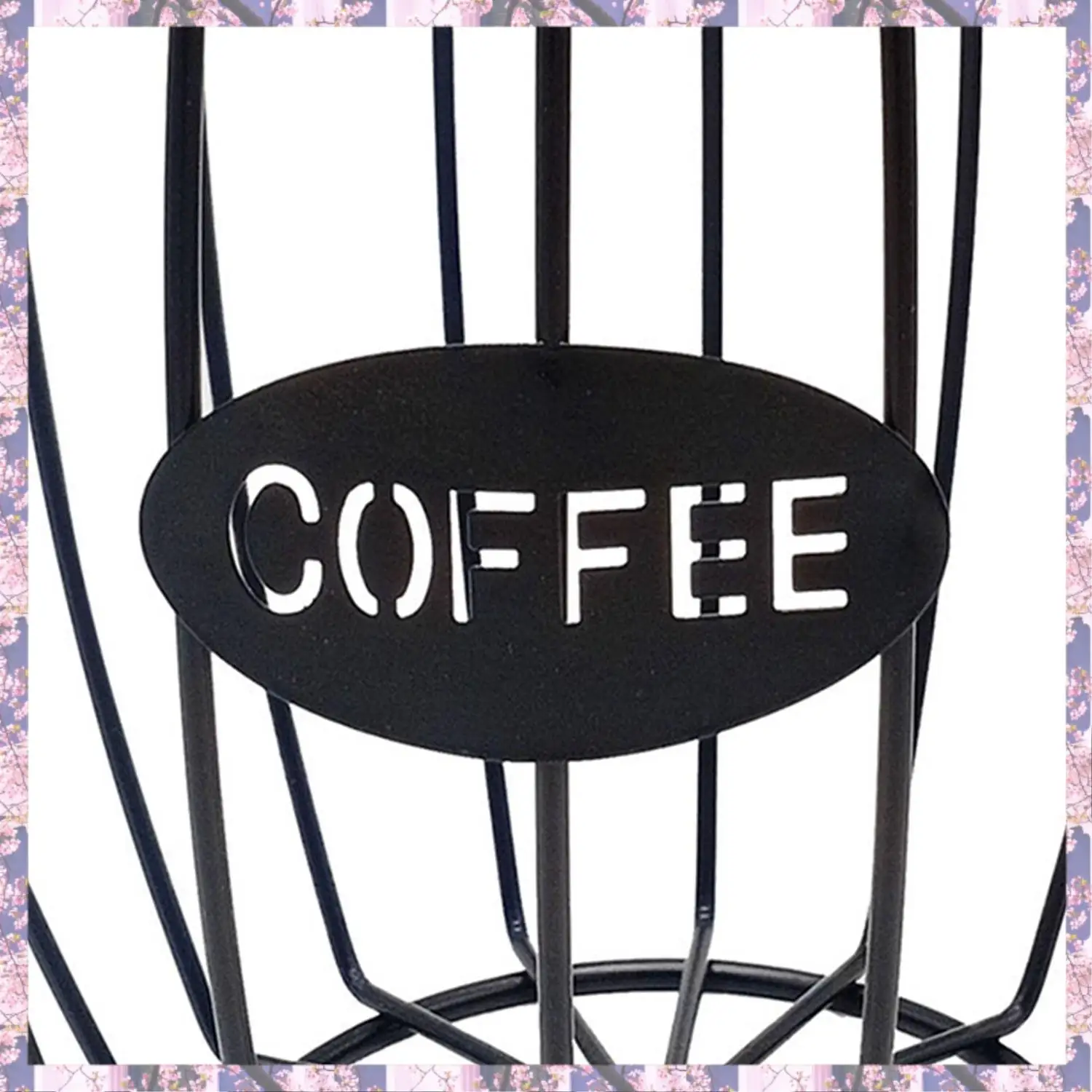 L73A 2025-Hollowed Coffee Capsule Storage Basket Creative Coffee Cup Shaped Coffee Pod Organizer Holder For Home Hotel Ornament