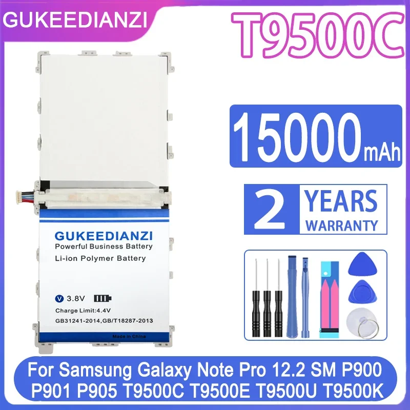 

Tablet Battery for Samsung Galaxy Note Pro 12.2 SM-P900 P901 P905 T9500C T9500U T9500E 15000mAh Batteria + Free Tools