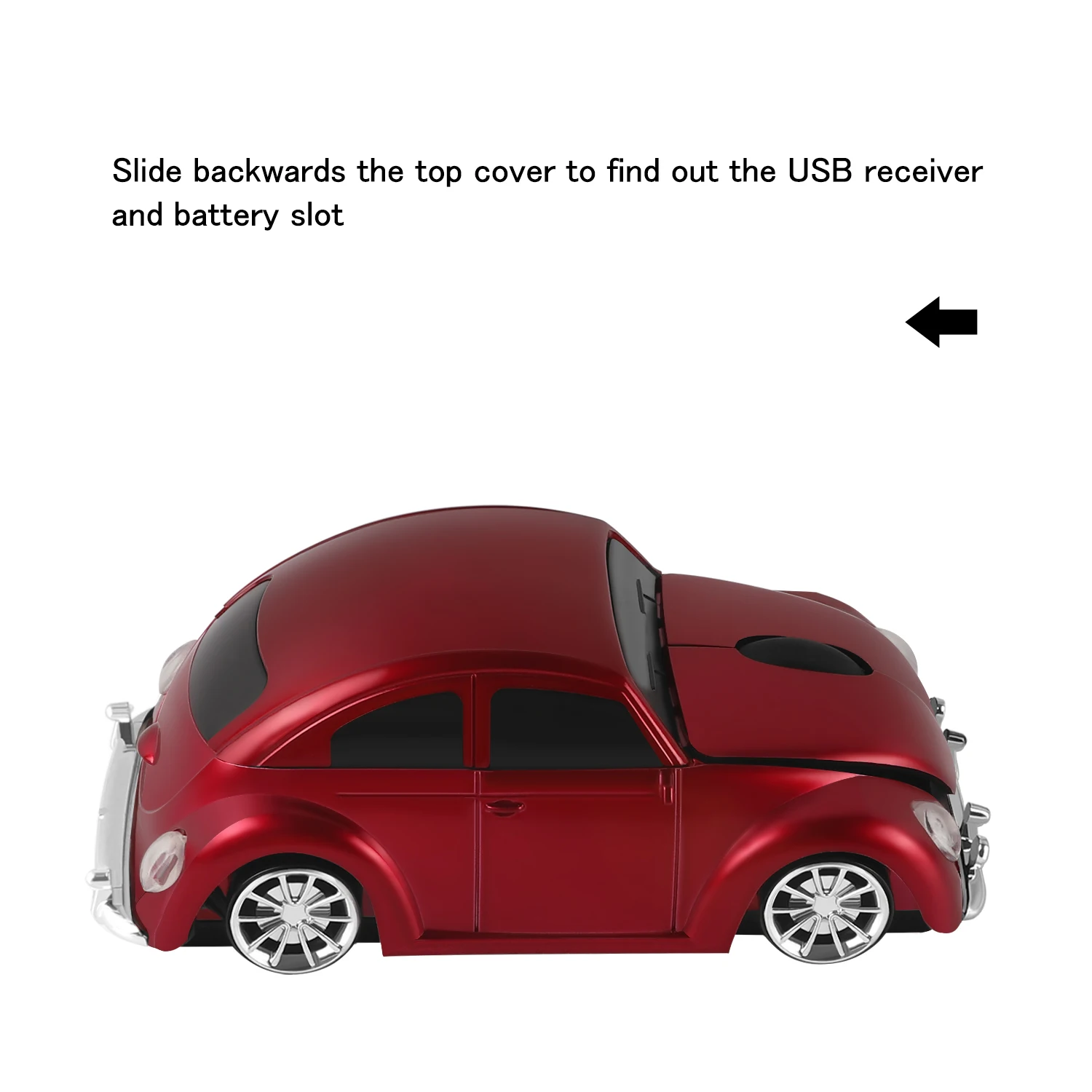USB Wireless Mouse 2.4G Ergonomic Mini PC Mice 3D Sport Car Shaped Computer Mause 1600DPI Optical Gaming Mouse For Laptop Gamer