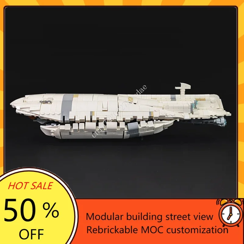 1451PCS MOC Space Battle GR-75 Medium Transport Model Custom Puzzles Technology  DIY Creative Assembly Birthday Toys Kids Gifts