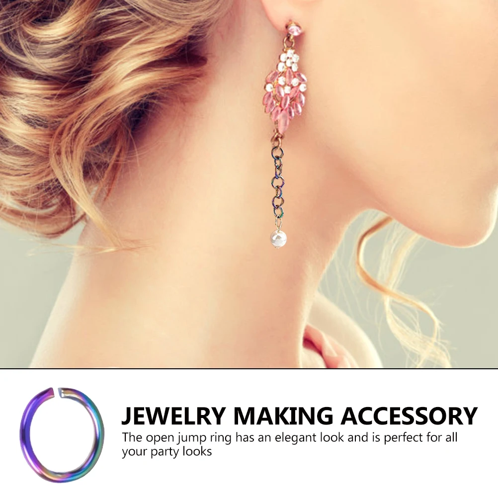 

100pcs Small Metal Jump Rings Open Connecting Rings For Jewelry Making Diy Accessories Bracelet Necklace Repair Craft