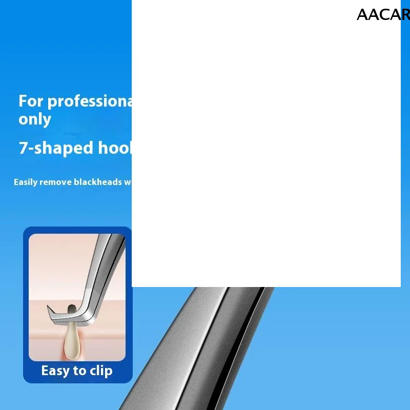 Acne Mee-eter Pincet 7-vormige Haak Clip Gezichtsschoonheid Verwijder Acne Naald Gereedschap Voor Huidverzorging