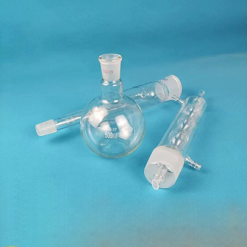 Soxhlet extractor complete set of spherical fat extractor 500ml experimental extractor