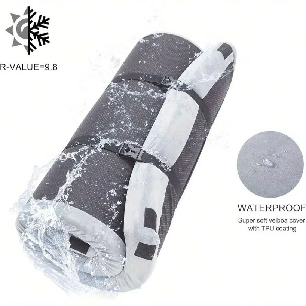 Memory Foam Simple Camping Bed Waterproof Roll Up Sleeping Pad For Adults Comfortable Thick Floor Mat For Tent With Portable Sto