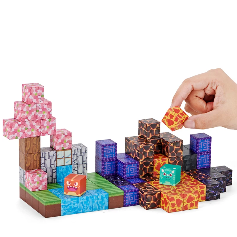 

100pcs Set Toys STEM MontessoriStacking Cubes Construction Set ChristmasGift