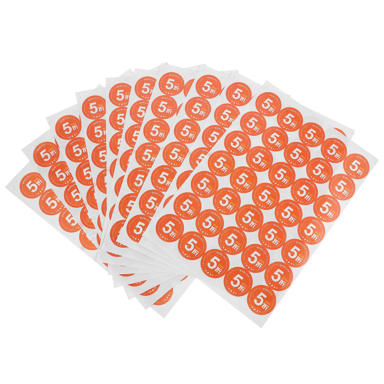 

350Pcs 50 Percent Off Sticker Label Adhesive Tag for Retail Store Supermarket Electronics Books Household Items Easy