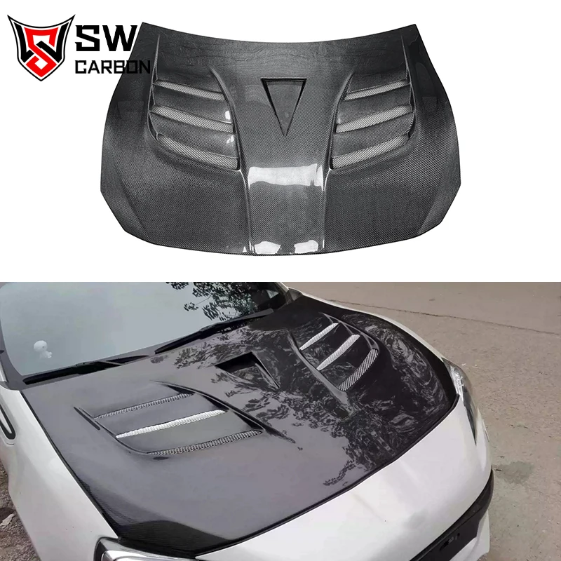 Carbon Fiber VRS Style Hood for Toyota GT86 BRZ FR-S ZN6 ZD6 Engine Hood Front Valve Cover