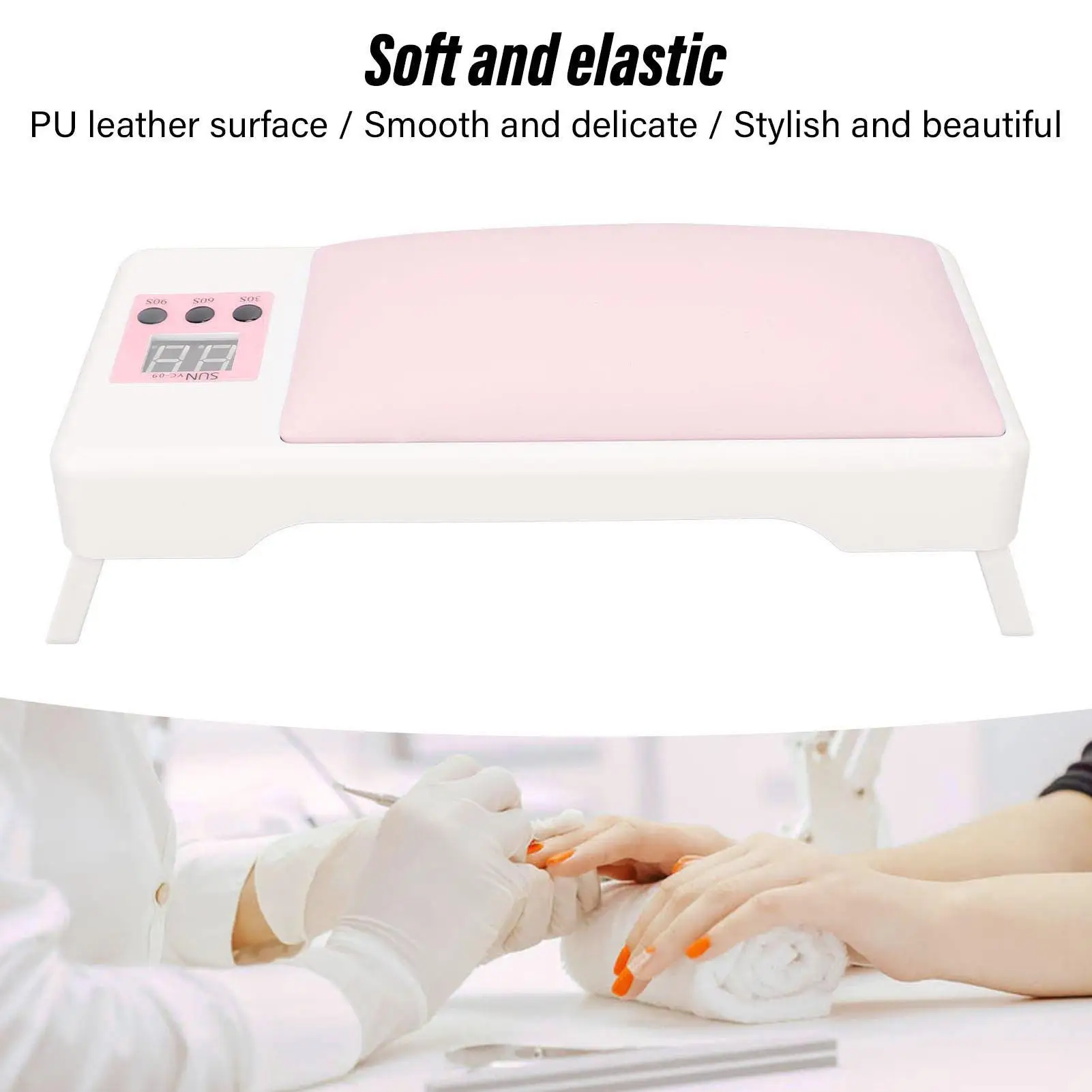 Składana podkładka pod dłoń do lampy do paznokci, stylowa, elastyczna, do suszarki do paznokci, do użytku domowego, do zdobienia paznokci i do salonu.