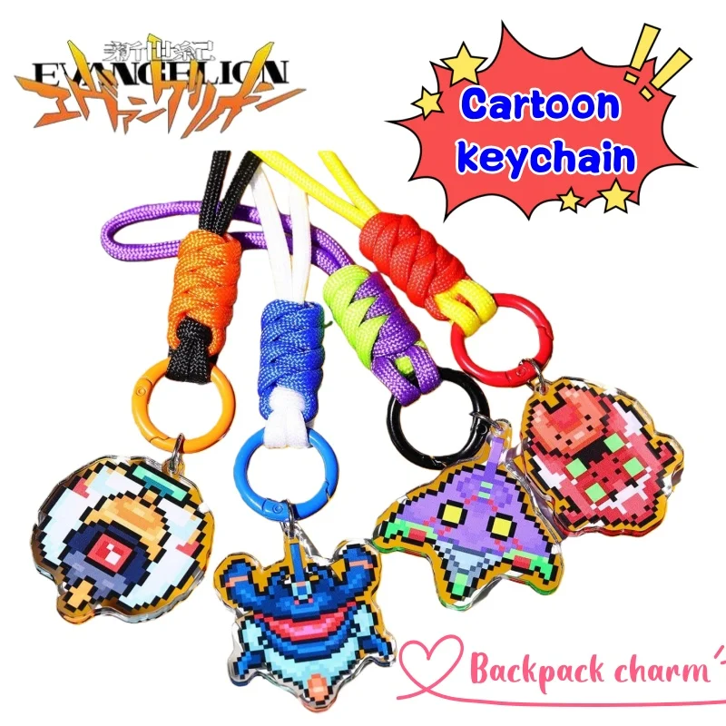 

EVA Ayanami Rei Asuka Langley Soryu Ikari Shinji High Color Value Creative Keychain Anime Cartoon School Bag Pendant Decoration