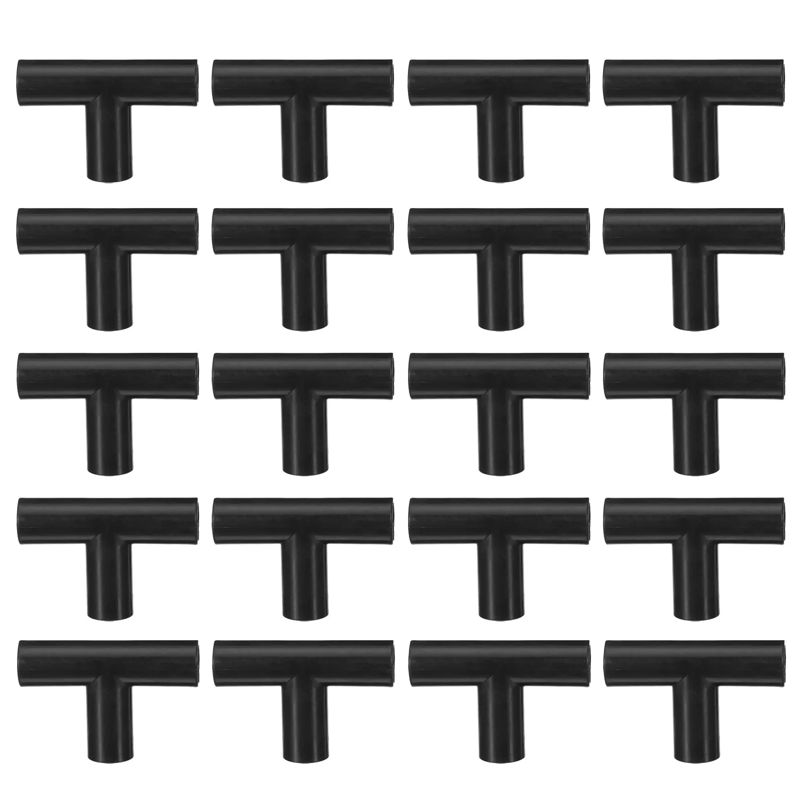 20Pcs Closet Rod Connector Plastic 3- Joint Enhanced Stability Modular Wardrobe Repair Shoe Rack Tube Joint 12Mm Diameter