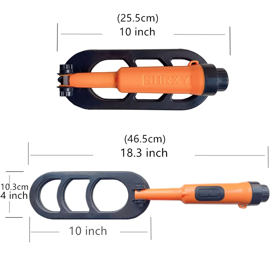 Podwodny Scuba wykrywacz metali składany wodoodporny skaner pulsacyjny Pinpointer nurkowanie Glod wykrywanie z 9V akumulator na USB