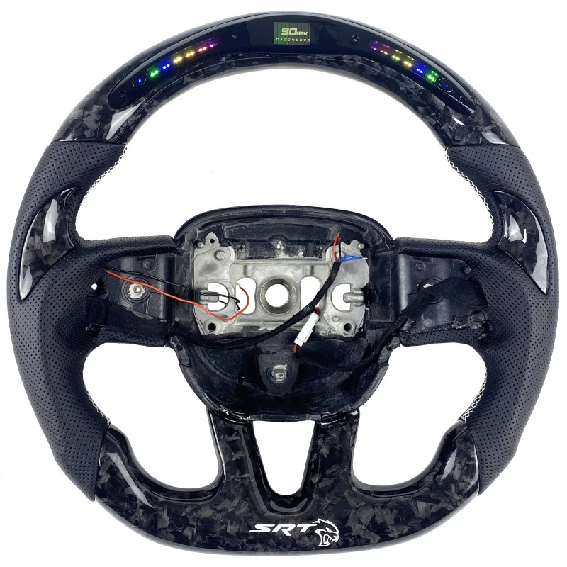 

Challenger Hellcat Challenger SRT Nappa Leather Custom Racing Carbon Fiber Steering Wheel