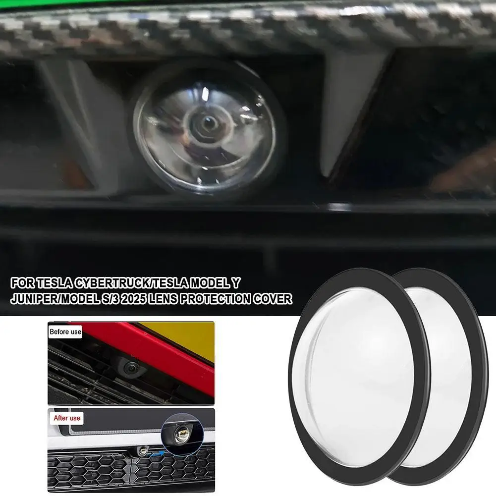 

Front Bumper Camera Lens Guard PC ProtectorFor Cybertruck 3 Lens 2025 Juniper Cover Protection P1E9