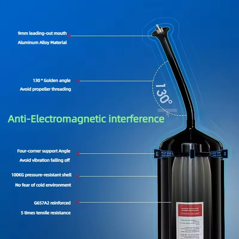 2/3/5/10/15KM 광섬유 배럴 내장형 스카이 엔드 모듈 선택형 그라운드 엔드 리시버 FPV 드론 장거리 전송용