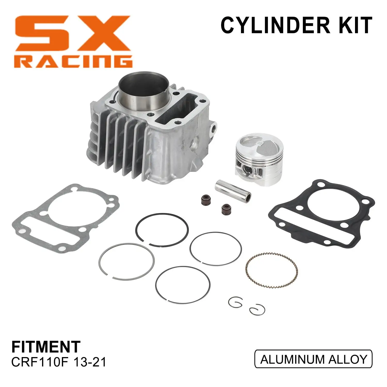 

Motorcycle 53mm Cylinder Kit Piston Ring For HONDA Honda CRF110F 2013 2014 2015 2016 2017 2018 2019 2020 2021 Modified Engine
